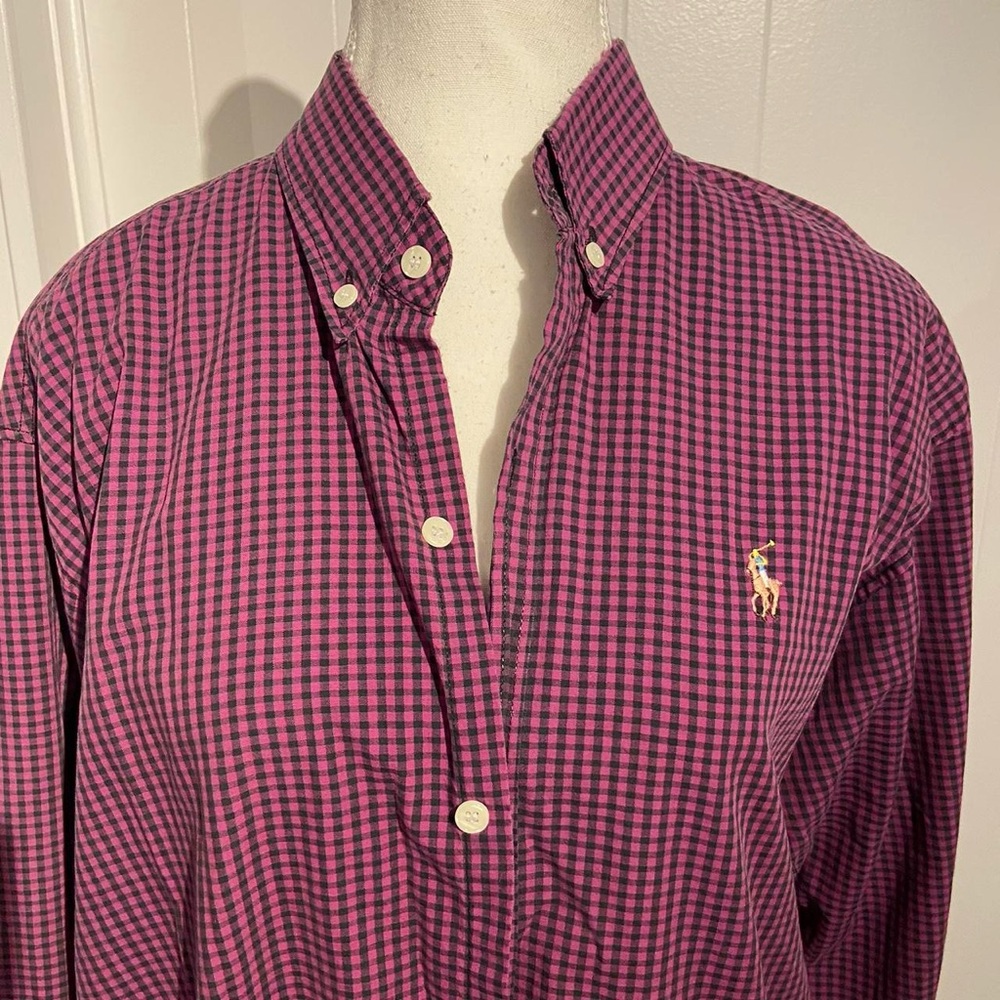 Ralph Lauren Men's Purple Plaid Shirt